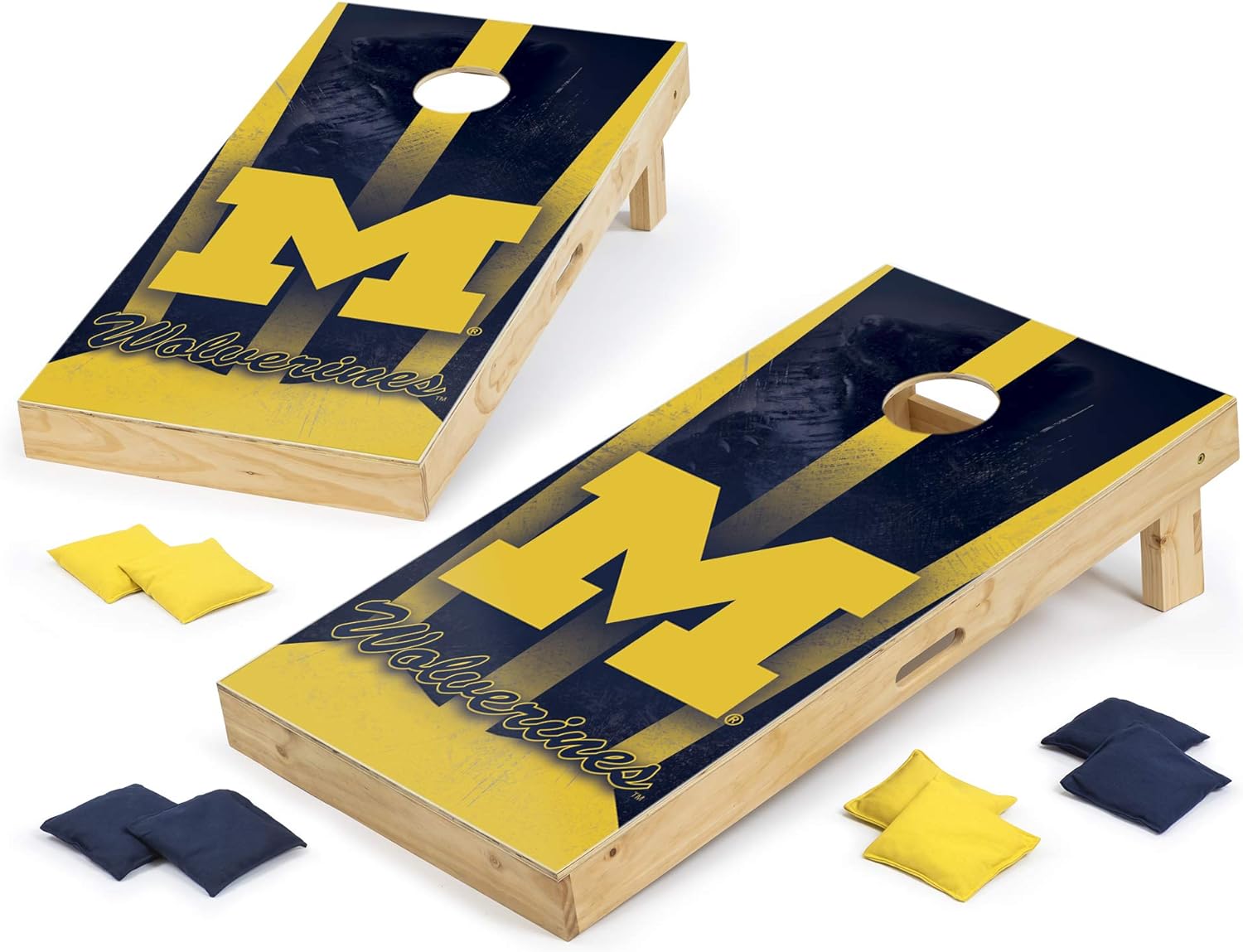 Review of Proline NCAA Cornhole Board Set Michigan Wolverines Edition ...