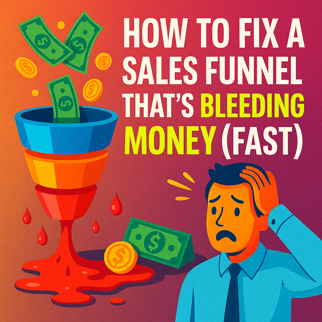 Your funnel's hemorrhaging cash and you don't even know why. Stop guessing. Use AI to find the leak, fix it fast, and get back to profit. Free tool inside.